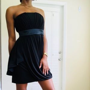 Calvin Klein Strapless Little Black Cocktail Dress